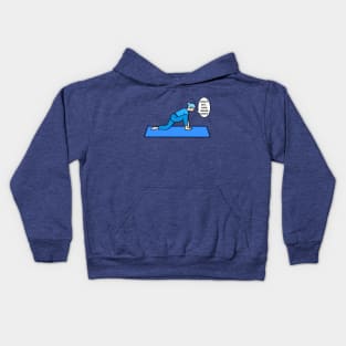 Yoga low lunge pose Kids Hoodie